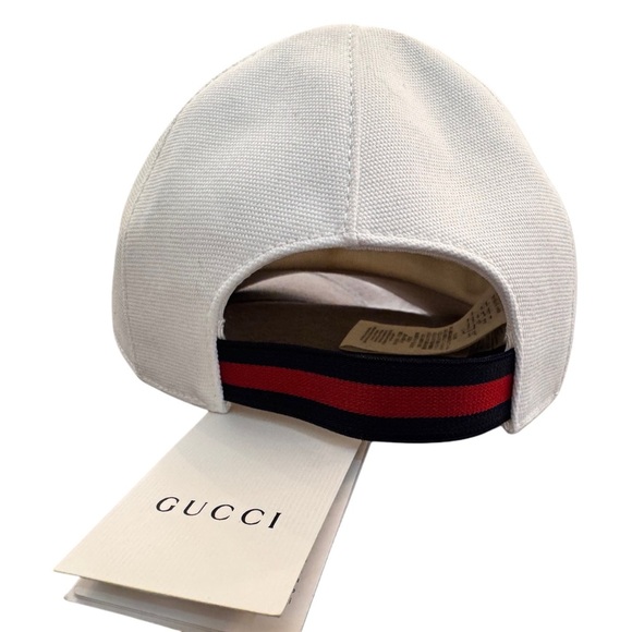 Gucci GG Logo White Baseball Cap, NWT - Picture 2 of 7
